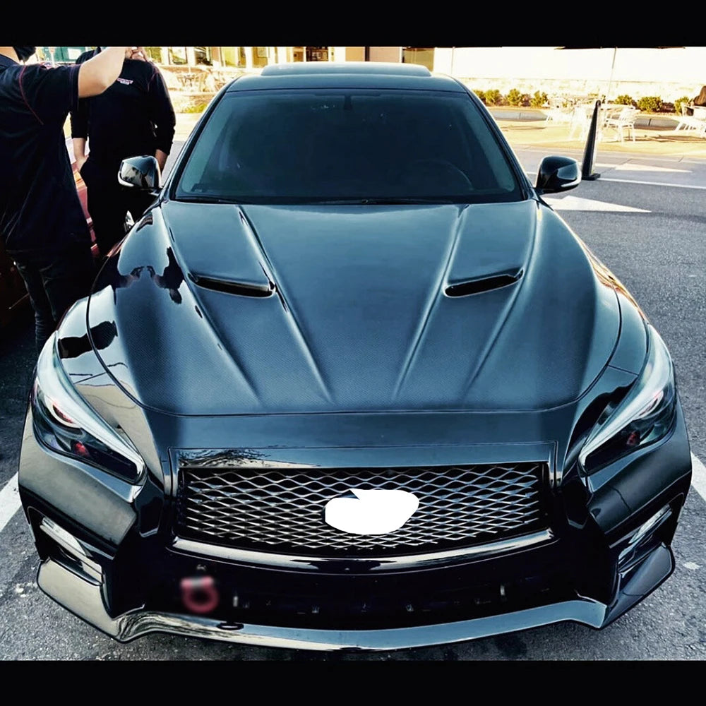 GTS Style Carbon Fiber Hood w/ Vents - Infiniti Q50 2014+